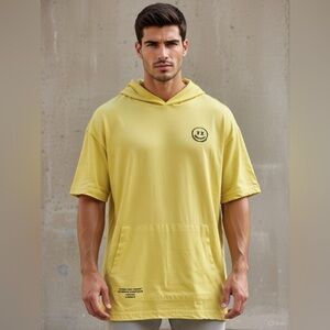 Vibrant Yellow smiley Hoodie